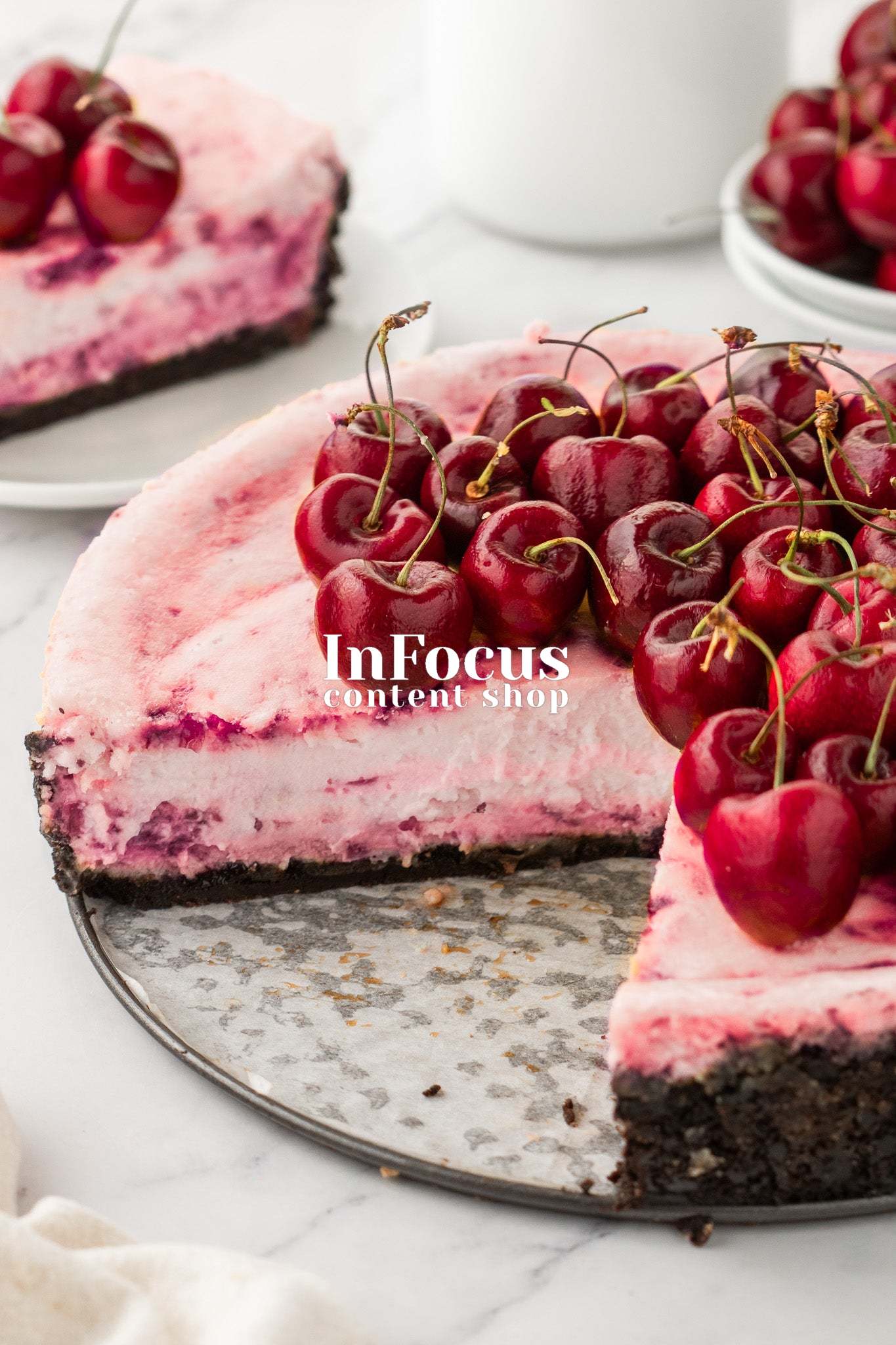 Cherry Swirl Cheesecake- Exclusive