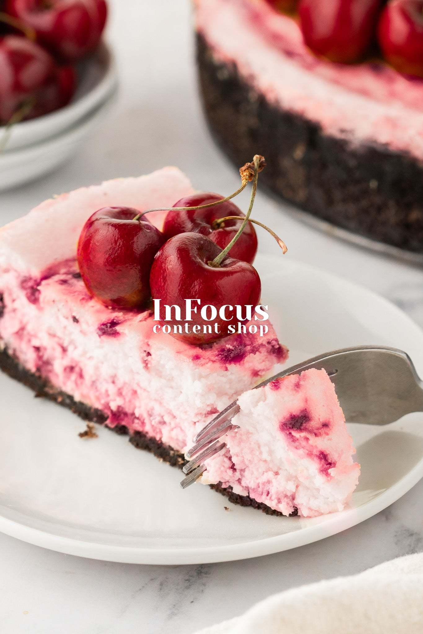 Cherry Swirl Cheesecake- Exclusive