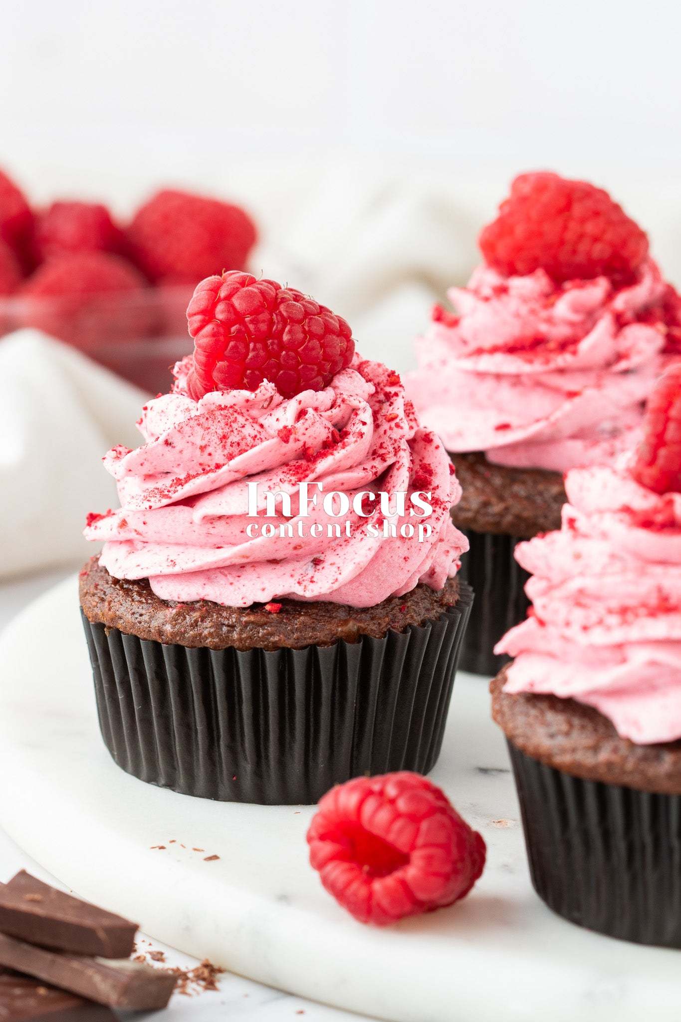 Chocolate Raspberry Cupcakes- Exclusive